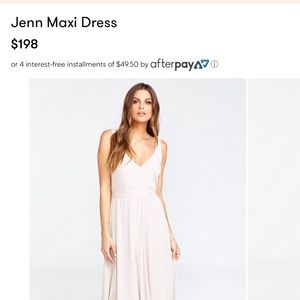 Show Me Your Mumu bridesmaid Dress - worn once!